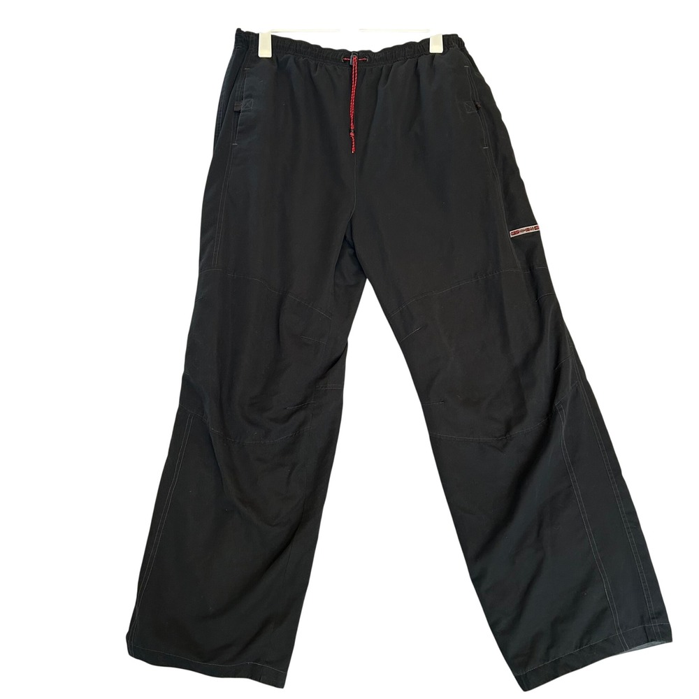 VTG Y2K Sideout Reversible Baggy Skate Snowboard Pants Gorpcore Black Grey L
